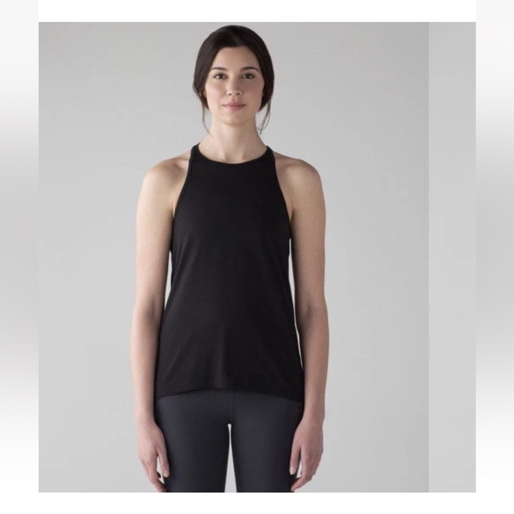 Lululemon Trapeze High Neck Racer Back Tank Top - Pima Cotton NWOT